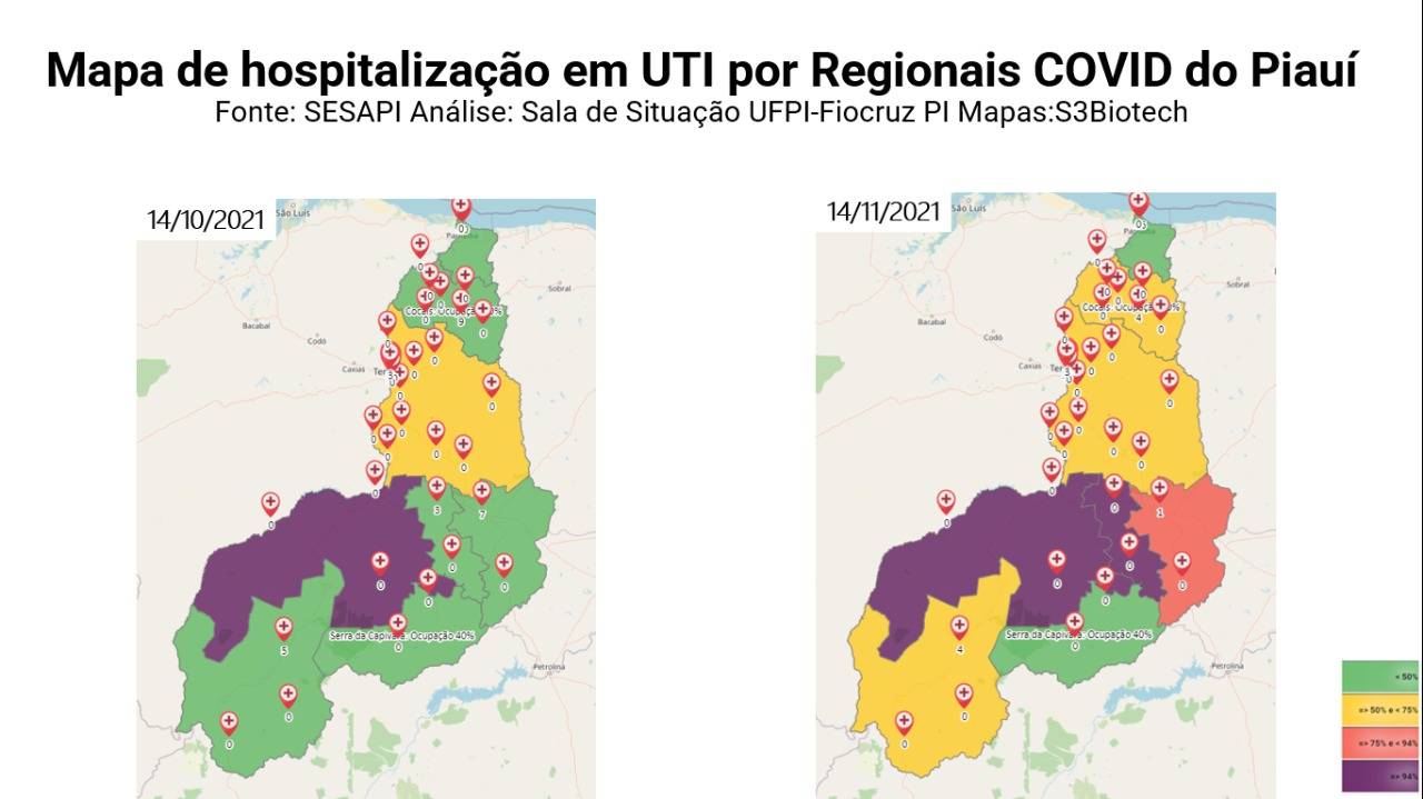 Vacinação avança, mas taxa de ocupação de UTI Covid aumenta no Piauí